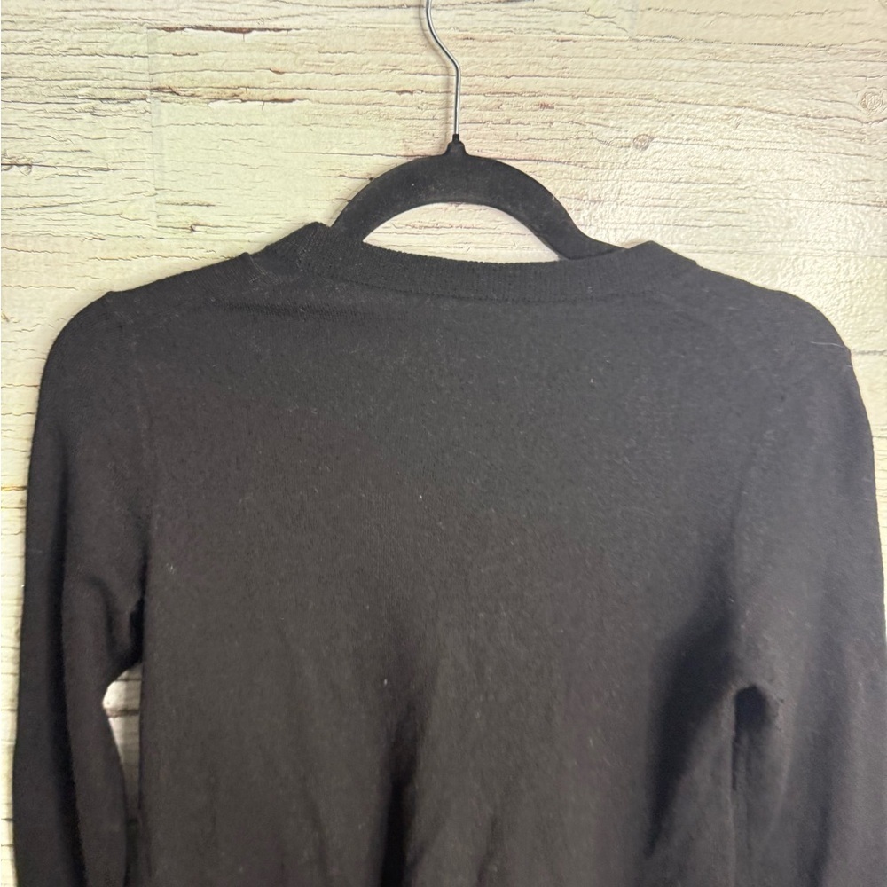 Proenza Schouler dress long sleeve blue black wool silk size xs oversized - Picture 5 of 10